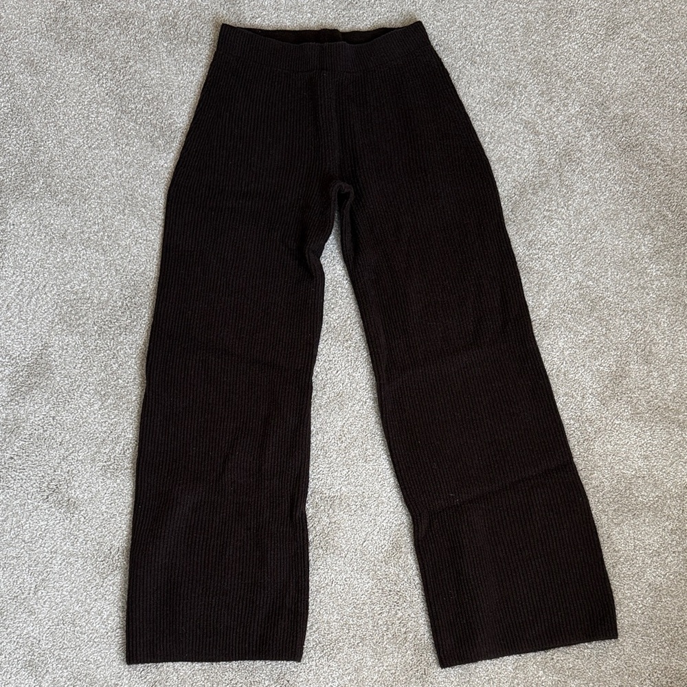 Gap CashSoft Ribbed Wide Leg Knit Pant